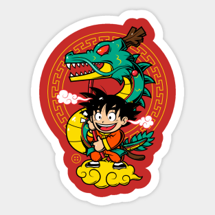 The Dragon Dancer In The Sky Sticker